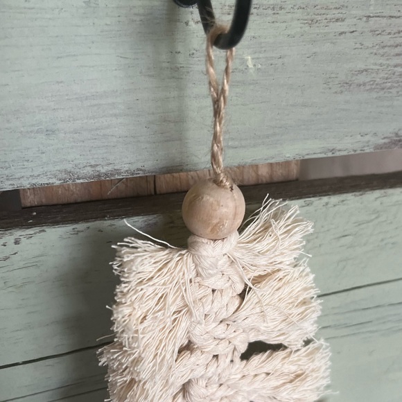 Christmas Tree Ornament // Hand Made Macrame - Picture 4 of 4